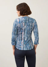 3/4 Sleeve Henley Top