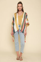 Leah Stripe Kimono
