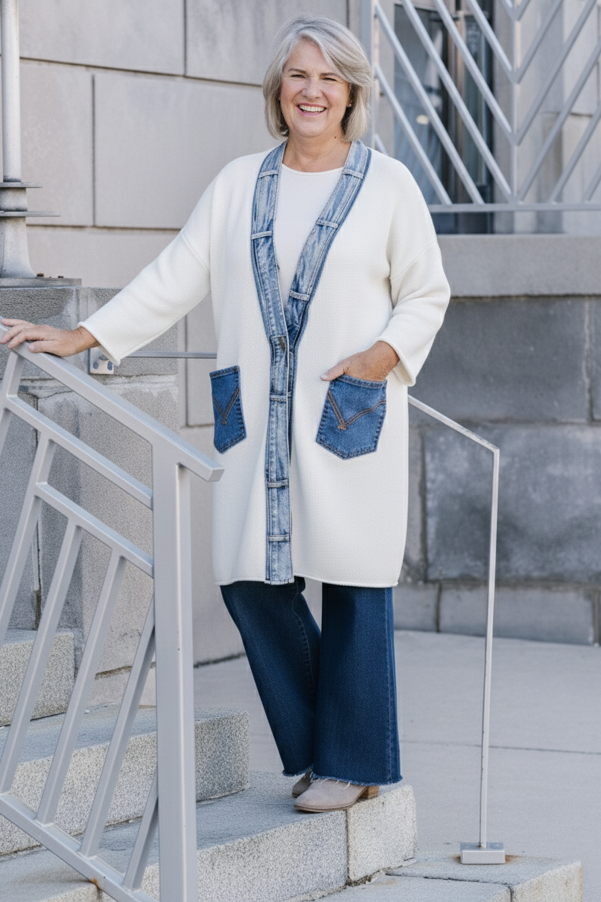 Love Cardigan – Post Office by Shannon Passero