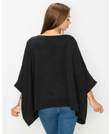 Elbow Sleeve Dolman Crew Neck