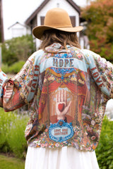 Love Language Cropped Kimono