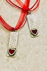Valentine Red Plaque Pendant