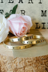 Brass Message Bracelet