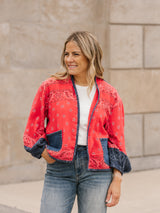 Bandana Mix Cardigan