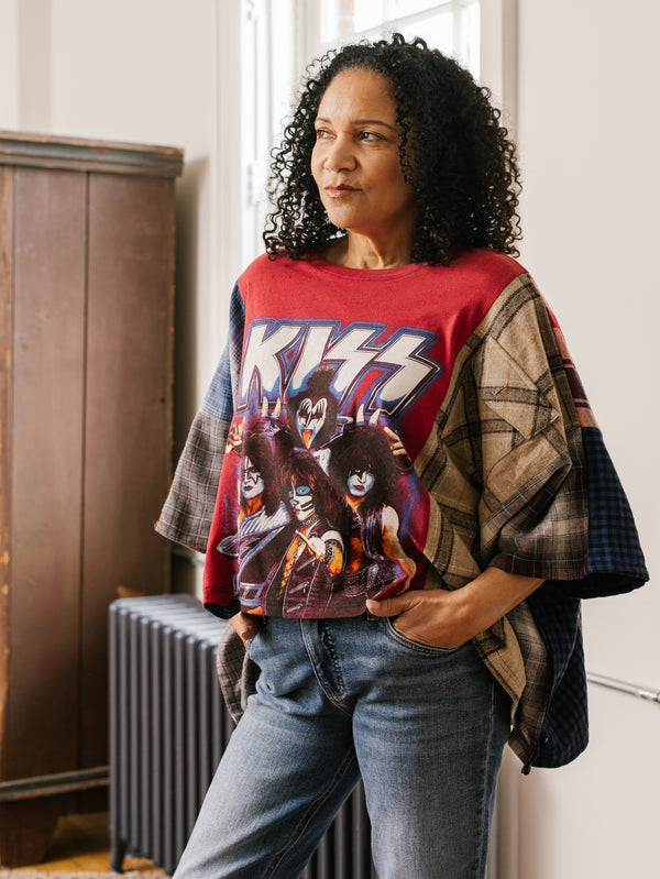 Flannel Band Tee
