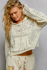 Crochet Patch Hoodie
