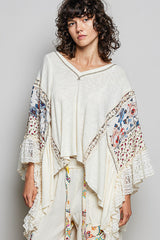 Gigi Ruffle Sleeve Poncho