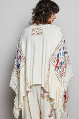 Gigi Ruffle Sleeve Poncho