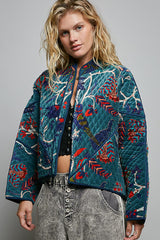 Quilted Velvet Jacket