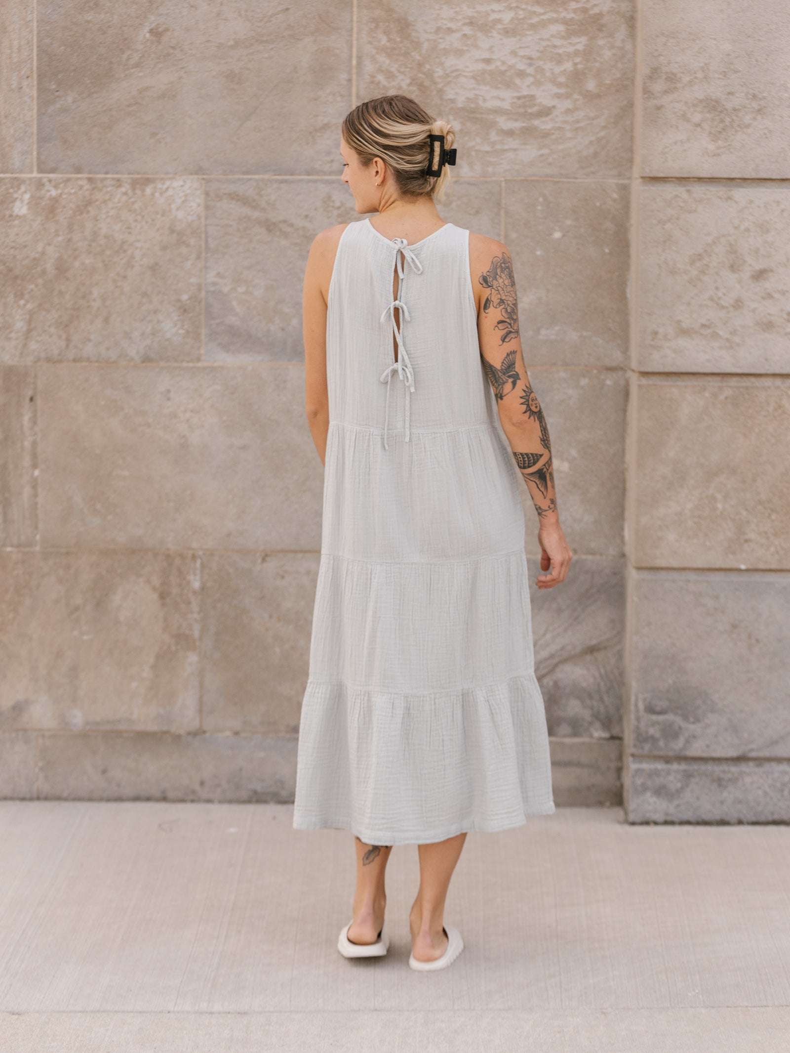 ワンピース CERRIC BALLOON SLEEVELESS DRESS 5BFM184 Cerric Balloon Sleeveless Dress Onepiece Gray #세릭,#Cerric