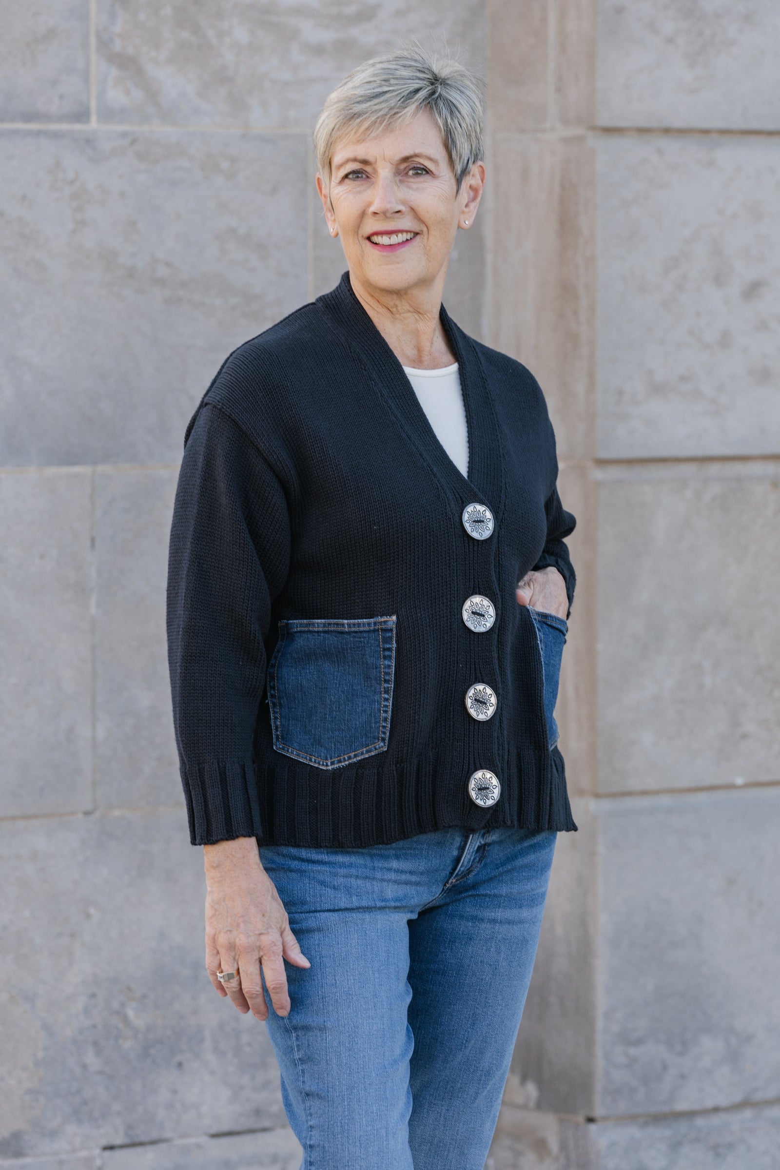 Rockstar Cardigan – Post Office by Shannon Passero