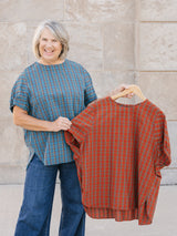 Lacy Plaid Top
