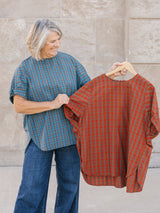 Lacy Plaid Top