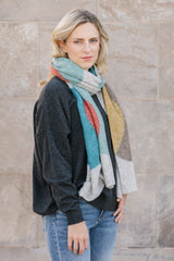 Knitted Scarf with XL Dots