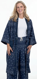 Bandana Long Cardigan