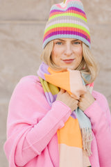 Multi Stripe Knit Beanie