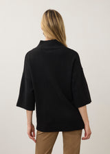 Mock Neck Lightweight Sweater