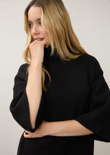 Mock Neck Lightweight Sweater