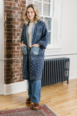 Bandana Long Cardigan