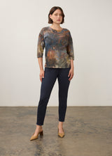 Drop Shoulder 3/4 Sleeve Top