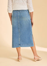 Pull-on Skirt with Slits