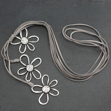 Triple Flower Necklace