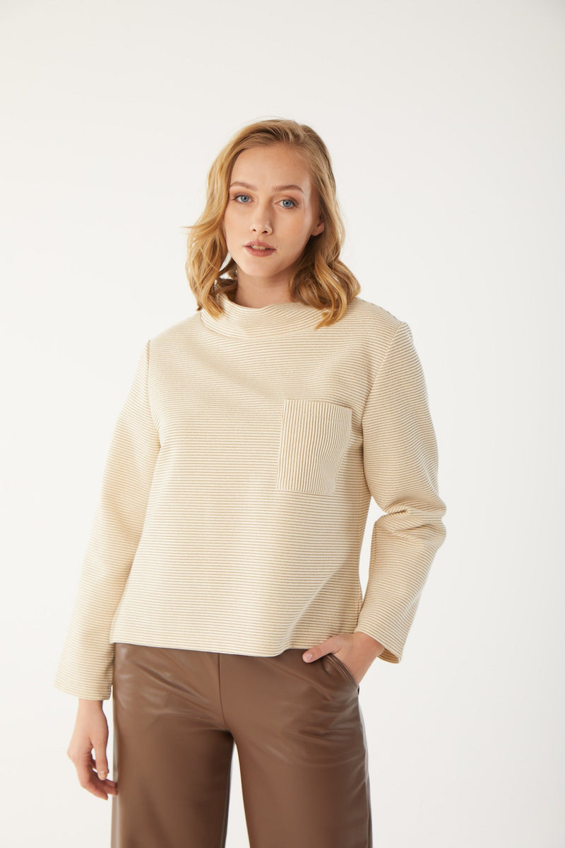 Funnel Neck Top