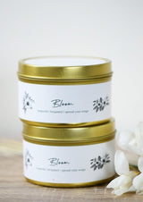 Bloom Scented Tin Candle