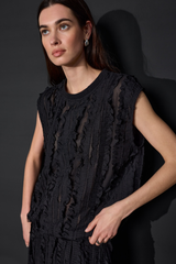 Ruffled Vest
