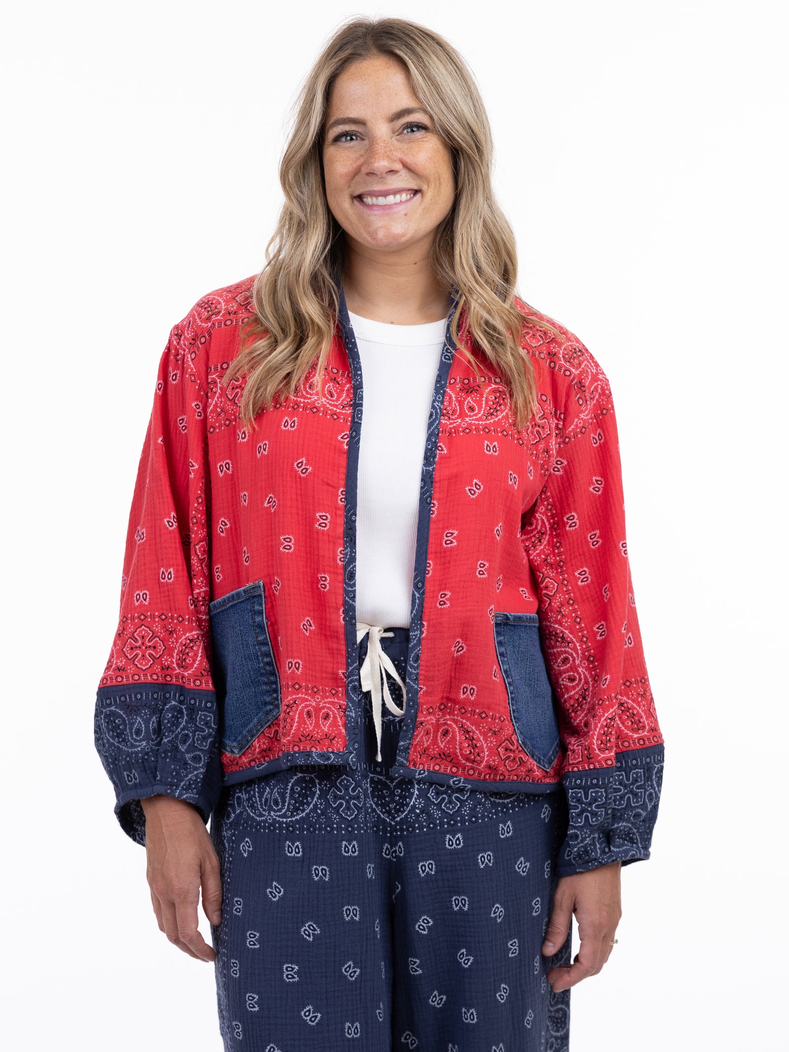 Bandana Mix Cardigan – Post Office by Shannon Passero