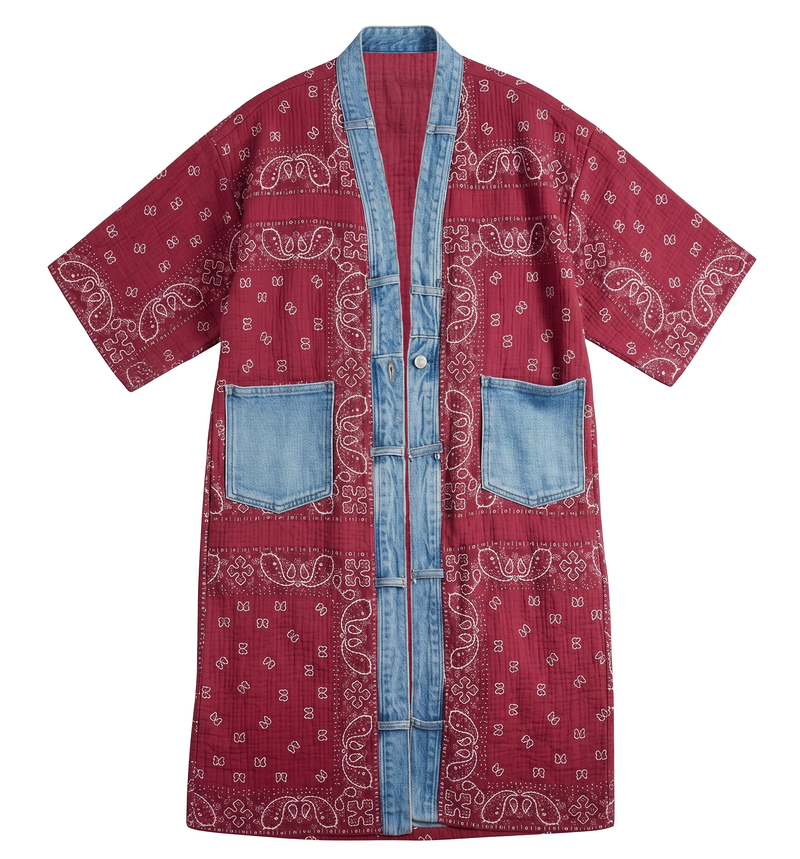 Bandana Long Cardigan – Post Office by Shannon Passero