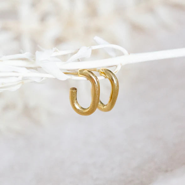 Kujiunga Link Hoop Earrings