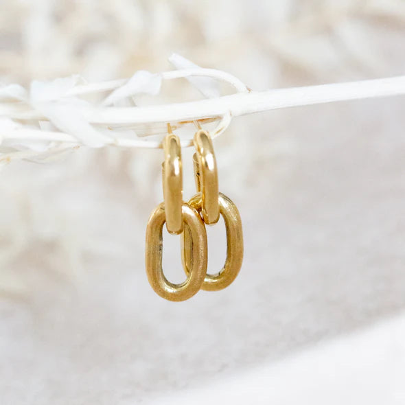 Kujiunga Link Hoop Earrings