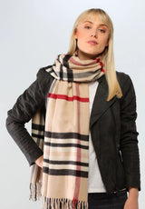 Plaid Oversized Scarf