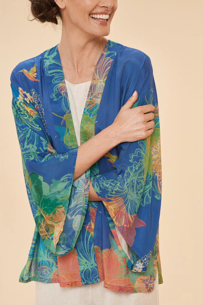 Hummingbird at Dusk Kimono