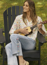 3/4 Sleeve Cotton Crinkle Top