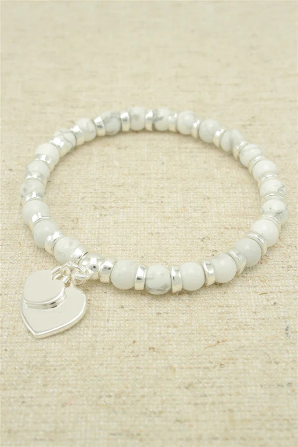 Silver Double Heart Bracelet