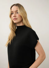 Ottoman Cap Sleeve Sweater