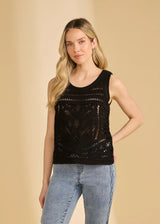Sleeveless Textured Sweater