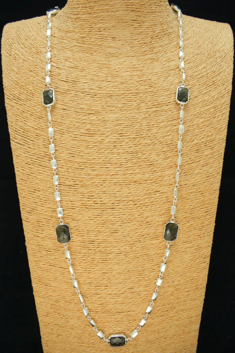 Beaded Long Chain Necklace