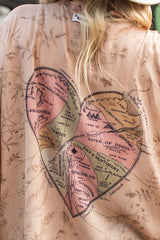 Map of My Heart Cropped Kimono