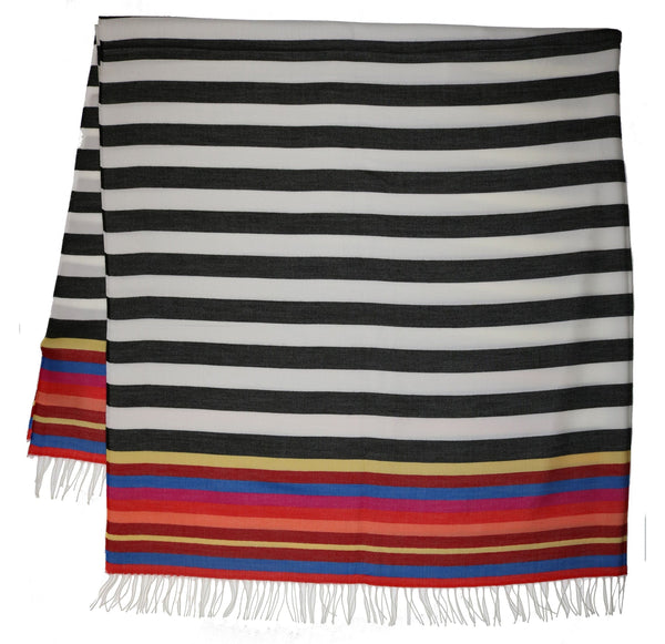 Beach Stripe Lightweight Throw