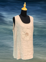 Linen Flower Tank