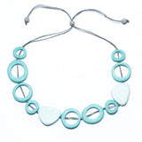 Resin Hoop & Triangle Nacklace