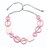 Resin Hoop & Triangle Nacklace