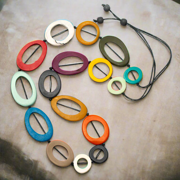 Long Multi Hoop Necklace