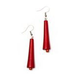 Wooden Cone Earrings