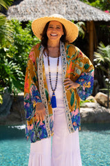 Bombay Short Jeweled Kimono