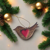 Hanging Bird Ornament RED