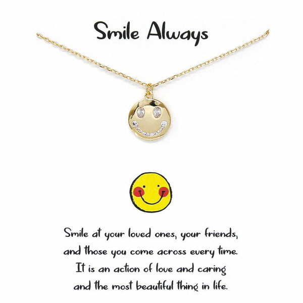 Smile Always Simple Chain Necklace